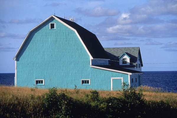I'm no Edward Hopper but I like this:  A little blue on the Northumberland Straits, Nova Scotia.