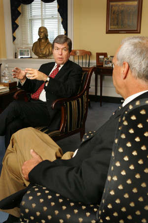 In the Whip's office, Rep. Roy Blunt